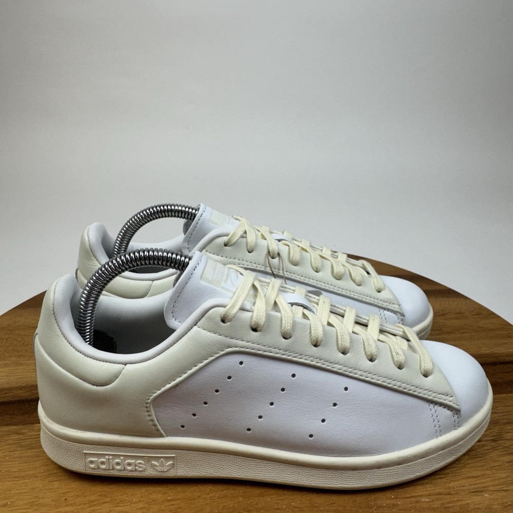 New NWT Womens Adidas Stan Smith Off White Folded Edges Sneakers Shoes Size 7 M